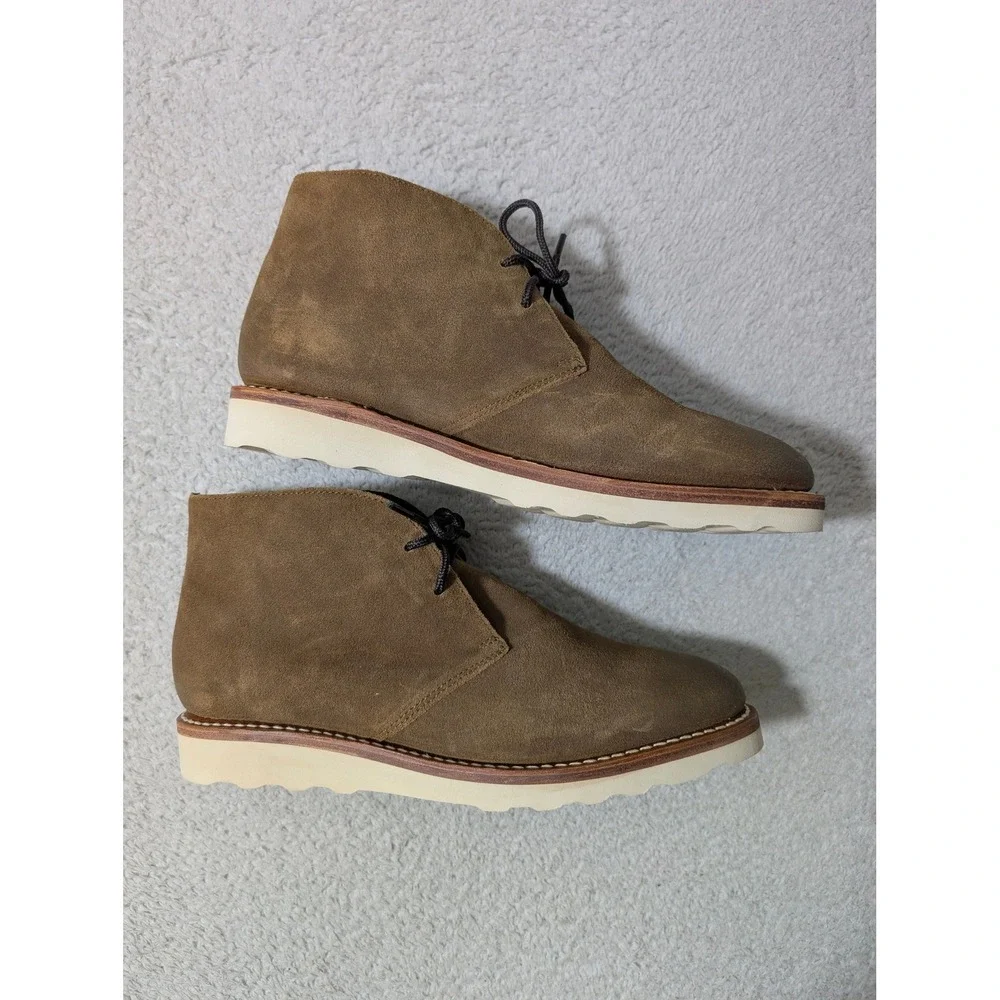 NEW Thursday Boot Scout Chukka Boots Men 9.5 Safari Suede Wedge Sole Handcrafted